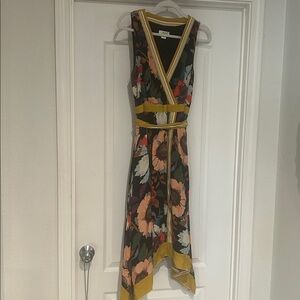 Maeve Floral Women Dress with Yellow Accents
